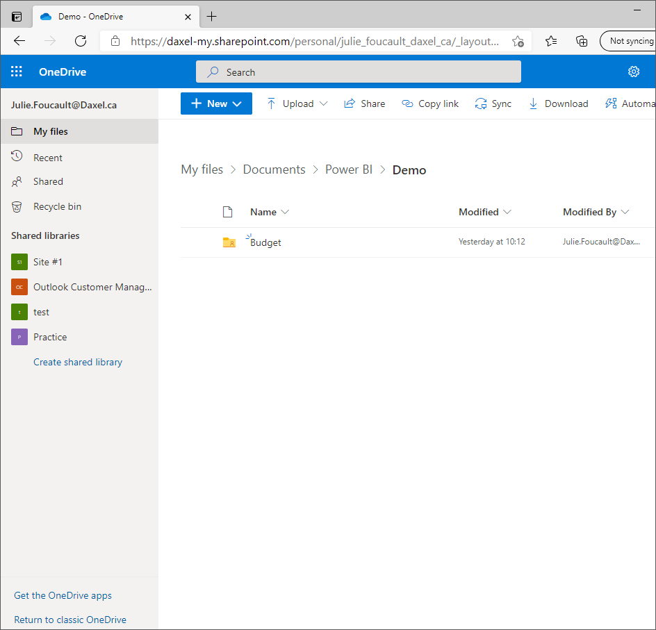 OneDrive repository